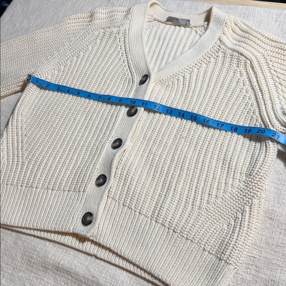 Everlane The Texture Cotton Cardigan – Cream (Size L) - Picture 11 of 12